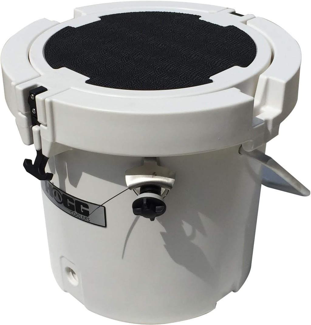 HOGG 20 Quart Round Insulated Portable Cooler Bucket, 24 Can Capacity, Easy Carry Handle