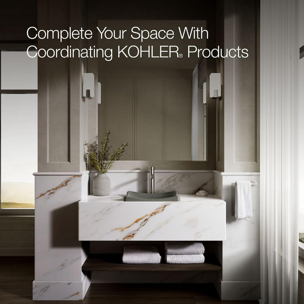 KOHLER K-2833-58 DemiLav Wading Pool Bathroom Sink, Thunder Grey