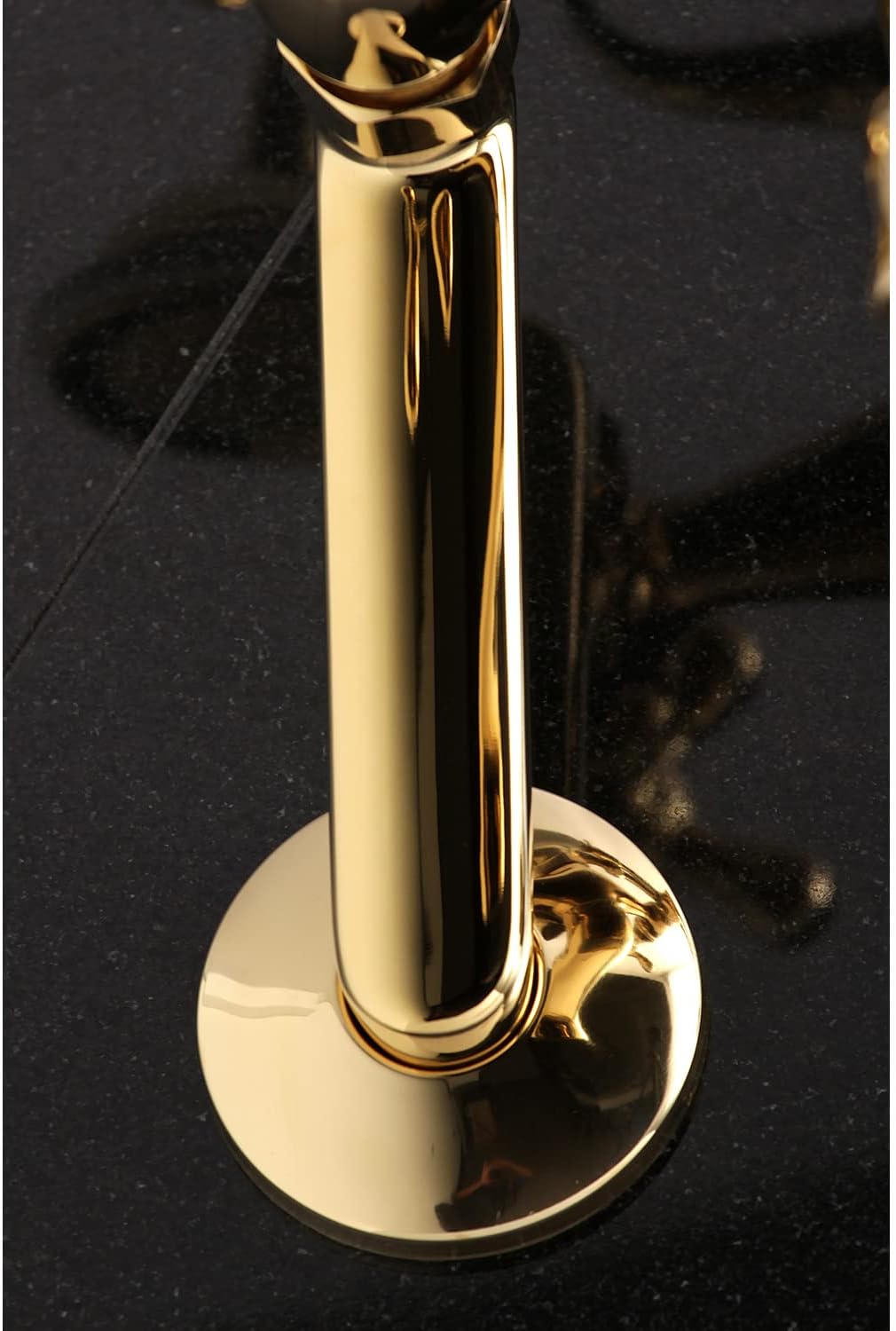 Kingston Brass KS269PB Vintage Wall Mount Clawfoot Tub Filler with Hand Shower, Polished Brass 9.13 x 7.5 x 6