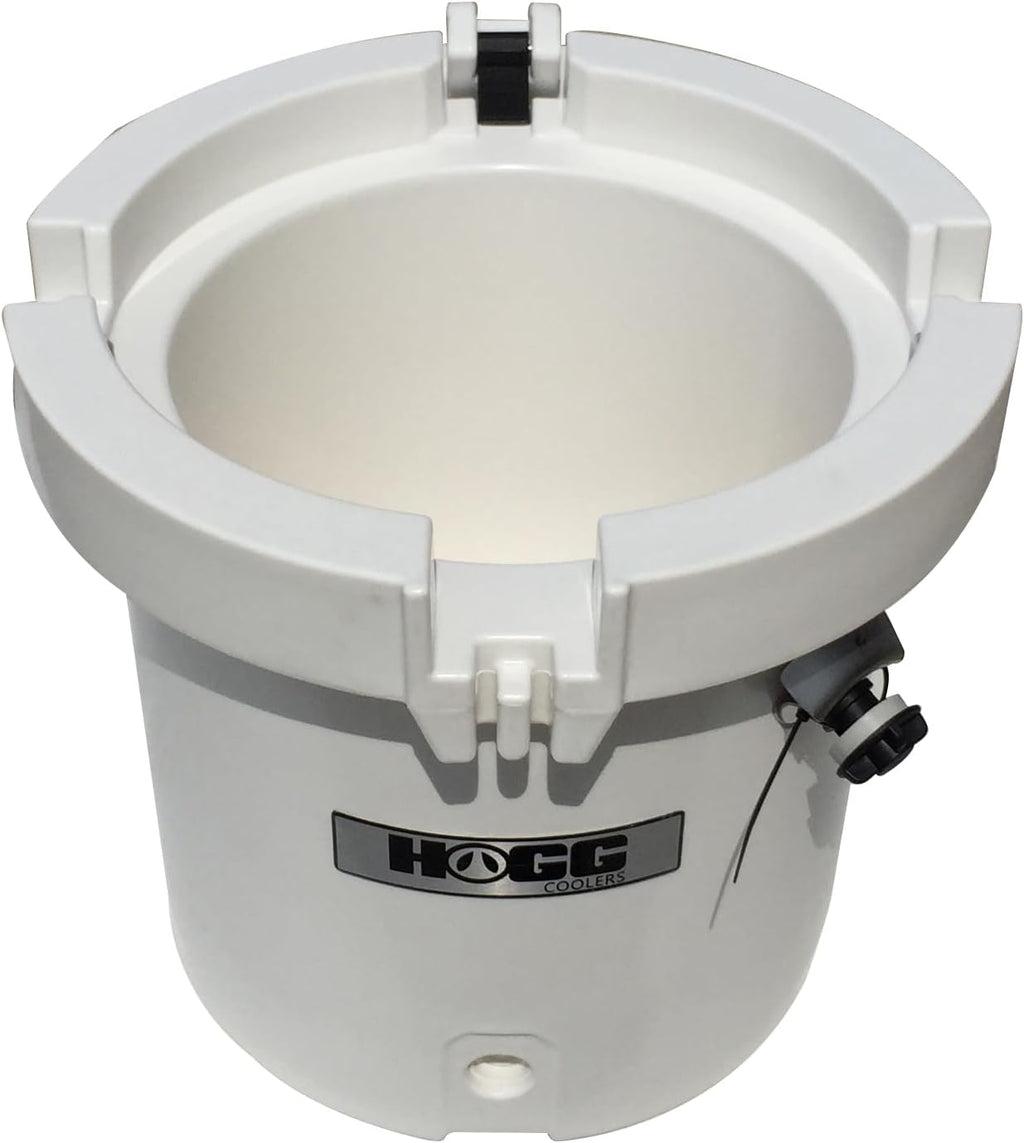 HOGG 20 Quart Round Insulated Portable Cooler Bucket, 24 Can Capacity, Easy Carry Handle