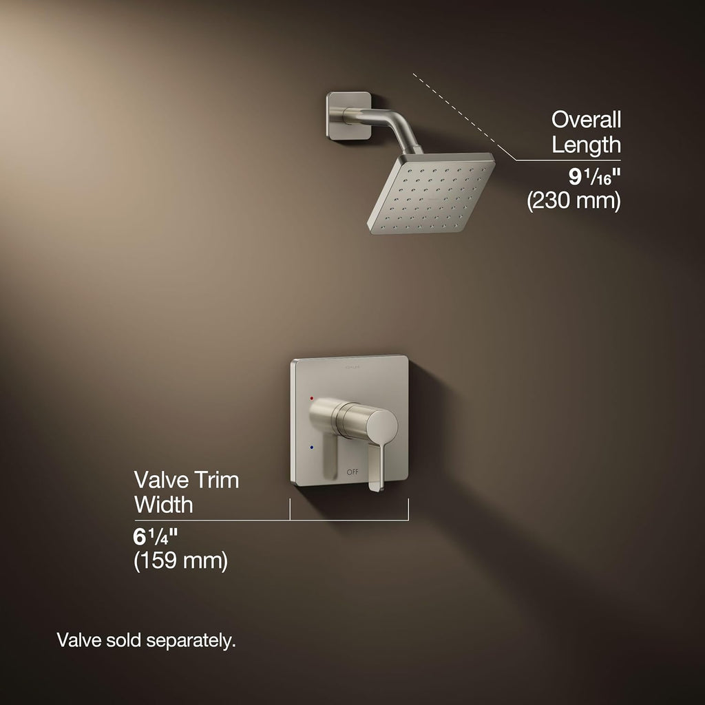 KOHLER K-TS23503-4G-SN PARALLEL® SHWR TRIM, 1.75 GPM SHOWERHEAD, Vibrant Polished Nickel