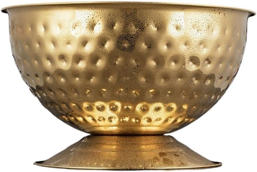Party Large Bar Ice Bucket Household Party Capacity Champagne Basin Drink Chilling Drink Tub(Gold)
