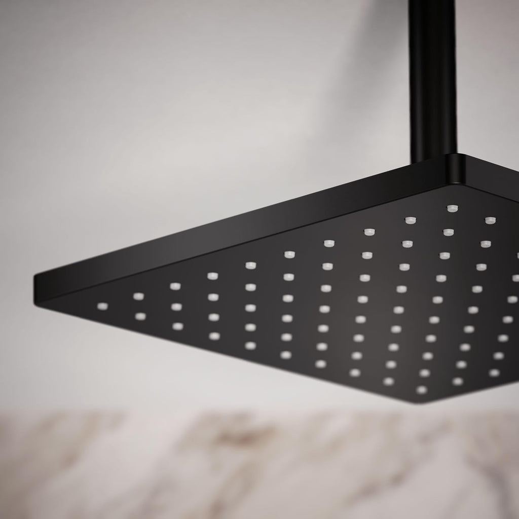 Kohler 26149-BL Honesty® 10' single-function rainhead, 2.5 gpm, Matte Black