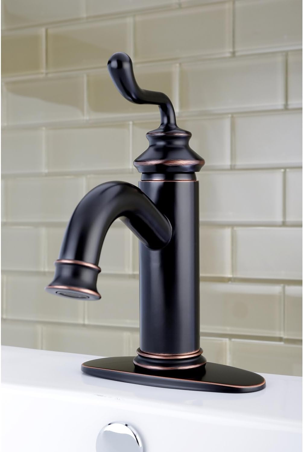 Kingston Brass LS5413RL Royale Bathroom Faucet, Brushed Brass 5.88 x 5.06 x 9