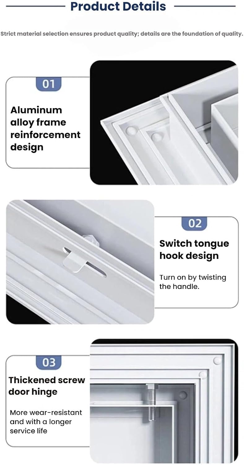 Aluminum Access Panel with Thumb Screw Handle - Galvanized Steel Inner Plate for Ceiling Maintenance, Wall Hole Cover for Attic(22x22 in/55.9x55.9 cm)