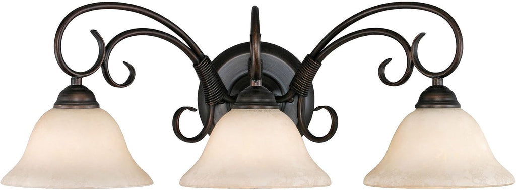 Golden Lighting Homestead 3-Light Vanity in Rubbed Bronze