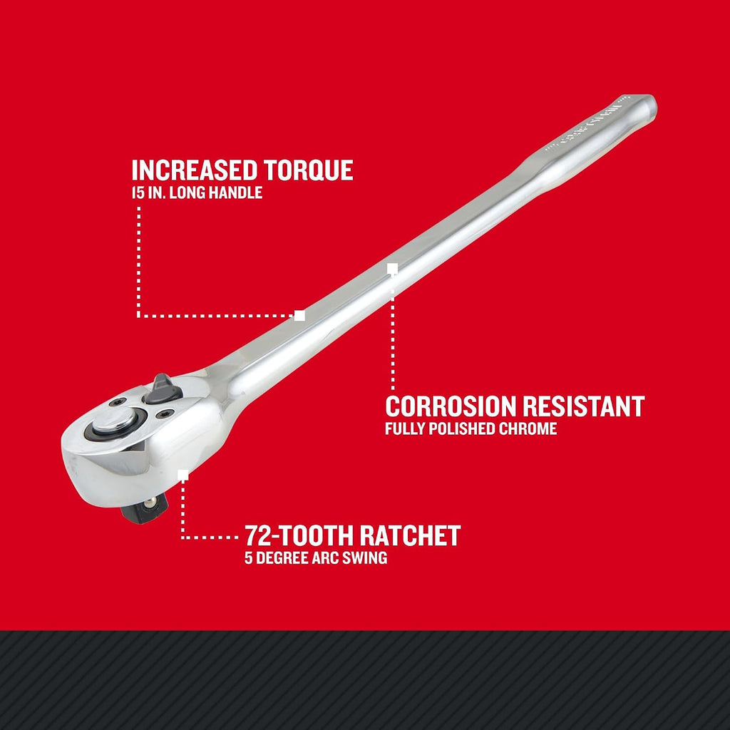 CRAFTSMAN Ratchet, Long-Handle, 1/2 Inch Drive (CMMT99441) (Pack of 6)