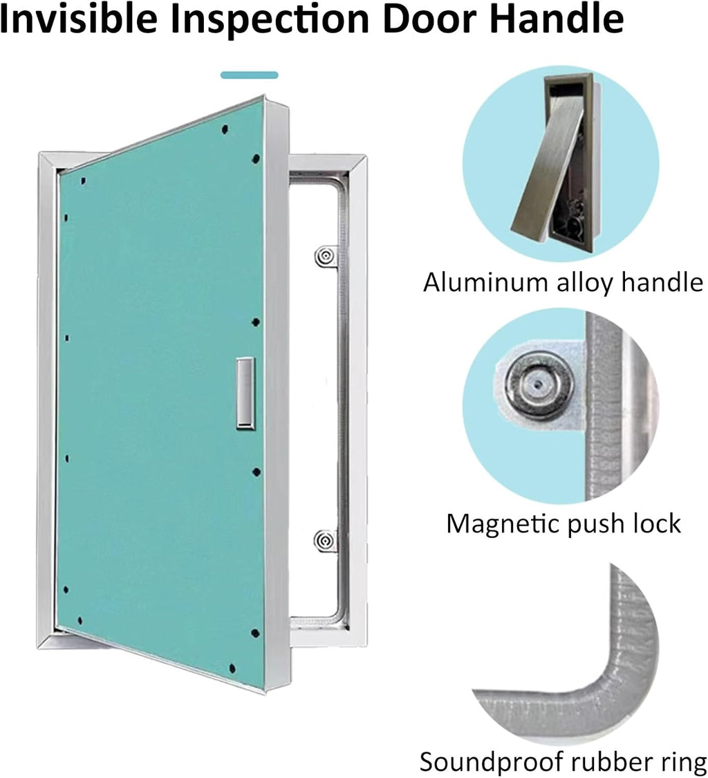 Drywall Access Panel - 32x32 Inch Hidden Inspection Door for Electrical, Plumbing & - 120° Opening, Durable Maintenance Door for Seamless Access