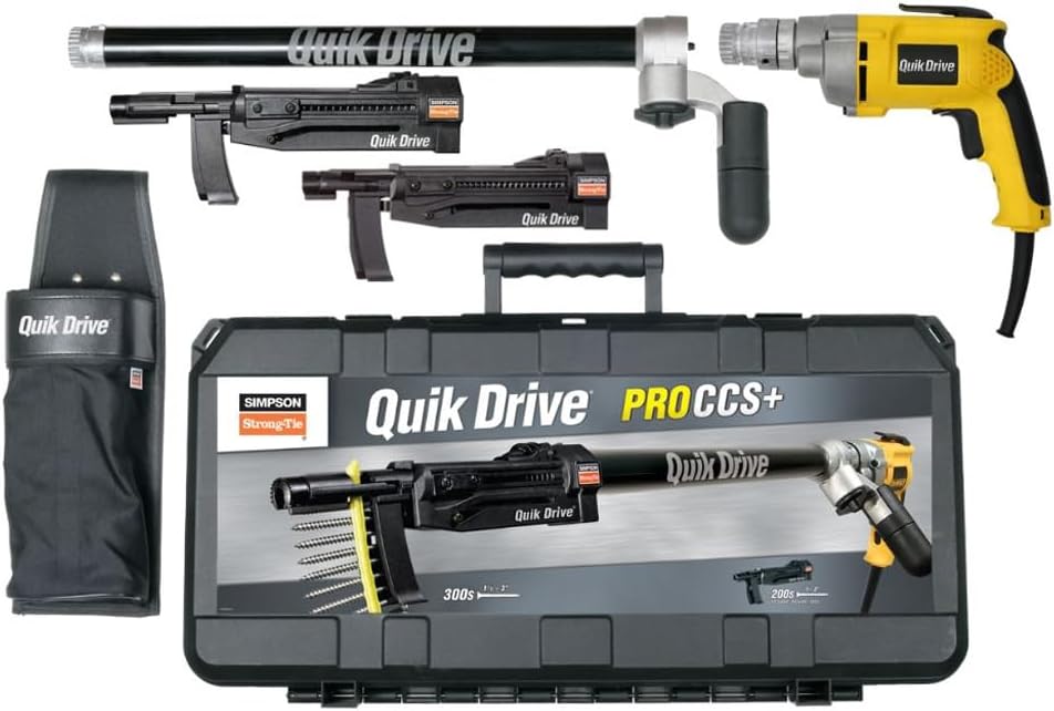 Simpson Strong-Tie PROCCS+D25K Quik Drive PROCCS+ Multi-Purpose Combo System w/DeWalt 2500 RPM Screwdriver Motor