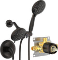 SR SUN RISE High Pressure 3-Way Rainfall Shower Faucet, 3 in 1 Shower Head and Handheld Shower Combo Set with 71' Hose, Easy to Clean Bathtub or Pets, Valve and Shower Trim Kit, Oil Rubbed Bronze