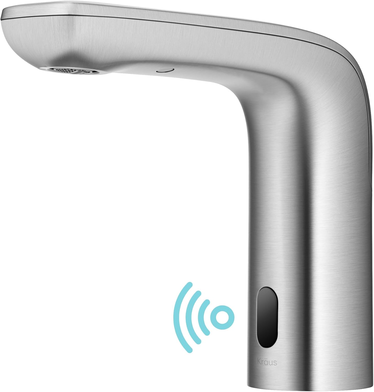 KRAUS Indy Touchless Sensor Bathroom Faucet with Control Box and Temperature Mixer in Spot Free Stainless Steel, KSB-10001SFS