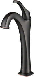 KRAUS KVF-1200ORB Arlo Single Handle Vessel Bathroom Faucet with Pop Up Drain, Oil Rubbed Bronze