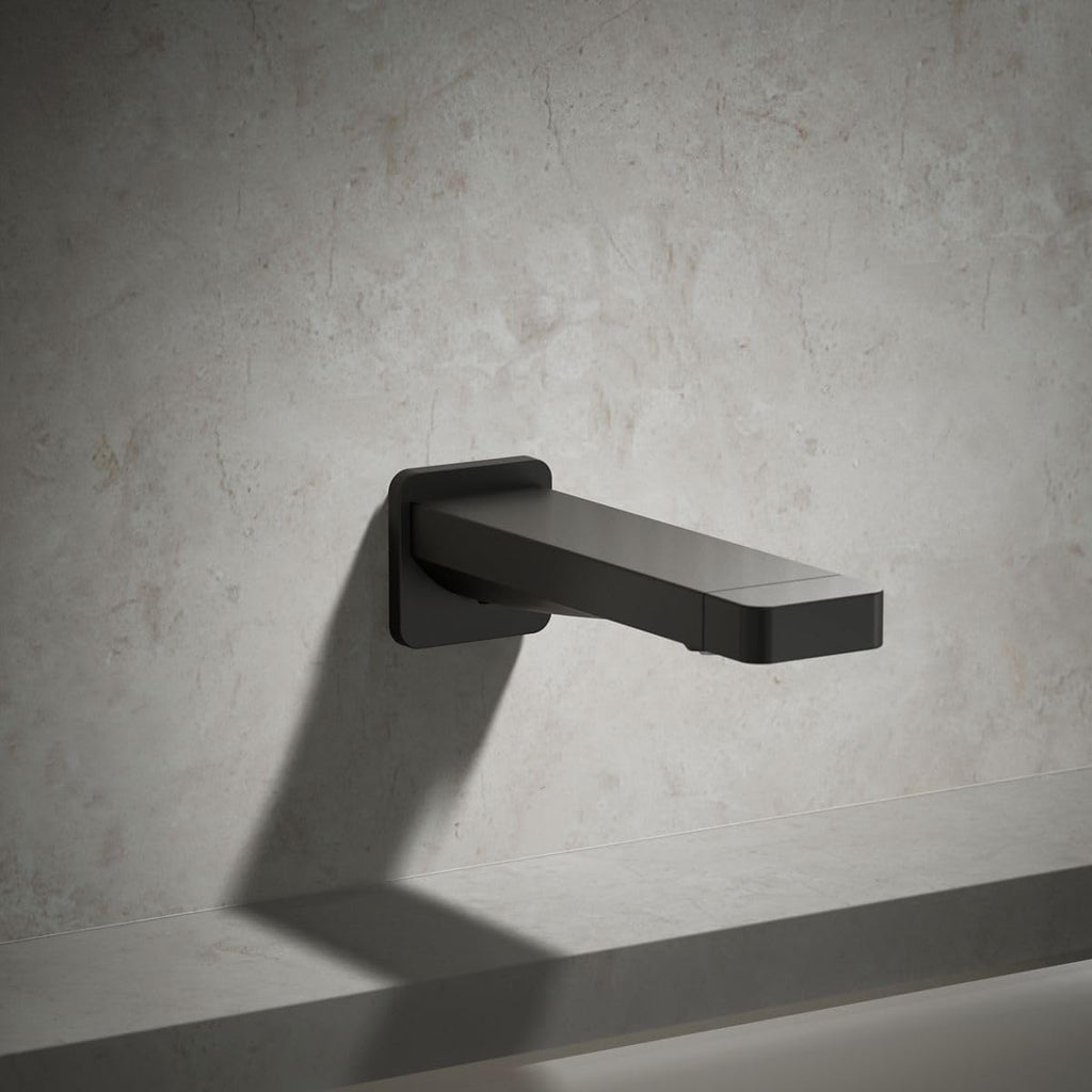 Kohler 23510-BL Parallel® Wall-Mount Bath spout, Matte Black