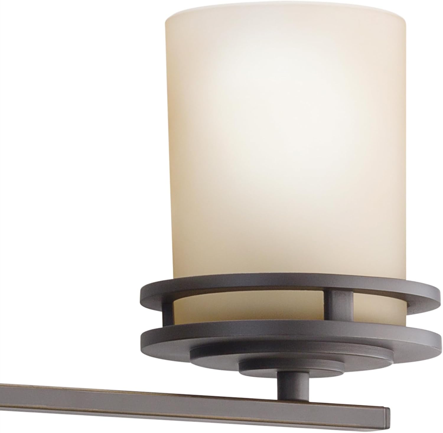 Kichler Hendrik 24' 3 Light Vanity Light with Light Umber Etched Glass Olde Bronze®