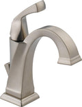 Delta Faucet Dryden Single Hole Bathroom Faucet Brushed Nickel, Single Handle Bathroom Faucet, Diamond Seal Technology, Metal Drain Assembly, Stainless 551-SS-DST
