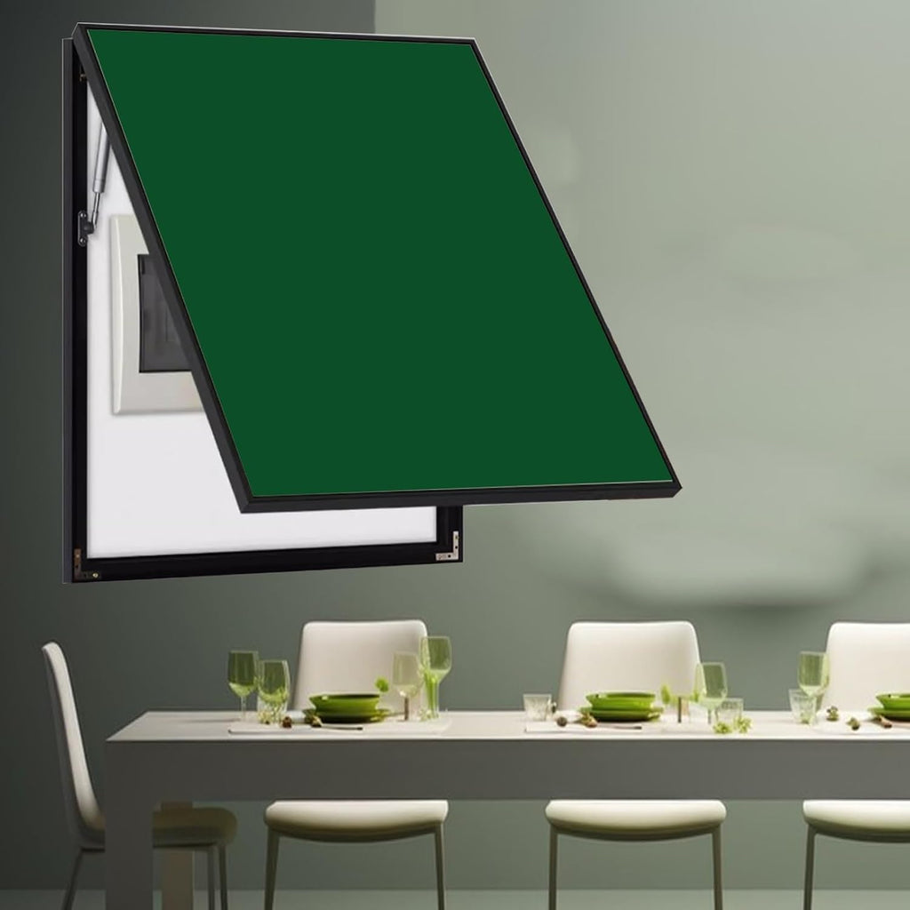 Kitchen Breaker Box Covers for Wall Decorative, Vertical Electrical Panel Plate for Home/Outside, Farmhouse Electricity Meter Box Cover for Offices(Dark Green,50x60cm(19.7x23.6))