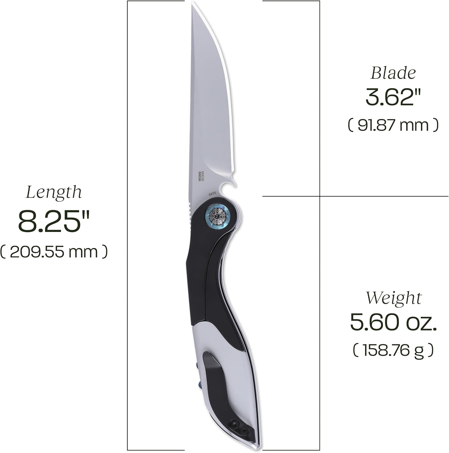 CRKT Fial Everyday Carry EDC Pocket Folding Knife with Liner Lock and Wine Key: 12C27 Plain Edge Blade, Stainless Steel Handle, Pocket Clip, 5670