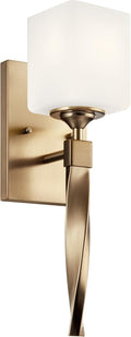 Kichler Marette Light Sconce, 5 inch 1 Light Sconce in Champagne Bronze, (16.25' H x 5.75' D x 5' W), 55000CPZ