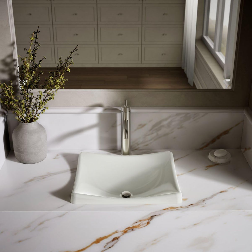 Kohler K-2833-NY DemiLav Rectangular AboveCounter Single Bowl Bathroom Sink Dune