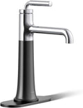 KOHLER 26437-4N-CBL Tone K-26437-4N-CBLTONE Tall Single Control Bathroom FCT, Polished Chrome with Matte Black
