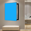 Electrical Panel Cover One-color Screen Electrical Panel Cover, Rectangle Fuse Box Protective Lid Decorative Wall, Plastic Frame Breaker Box Cover with Traceless Nails(Style13,WXH-50 x 60CM-19.7 x 23.