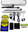 Olideauto DSW120 Electric Swing Door Closers with Wireless Access Keypad Password Card Reader and Wireless Square Hand Touch Sensor Switch