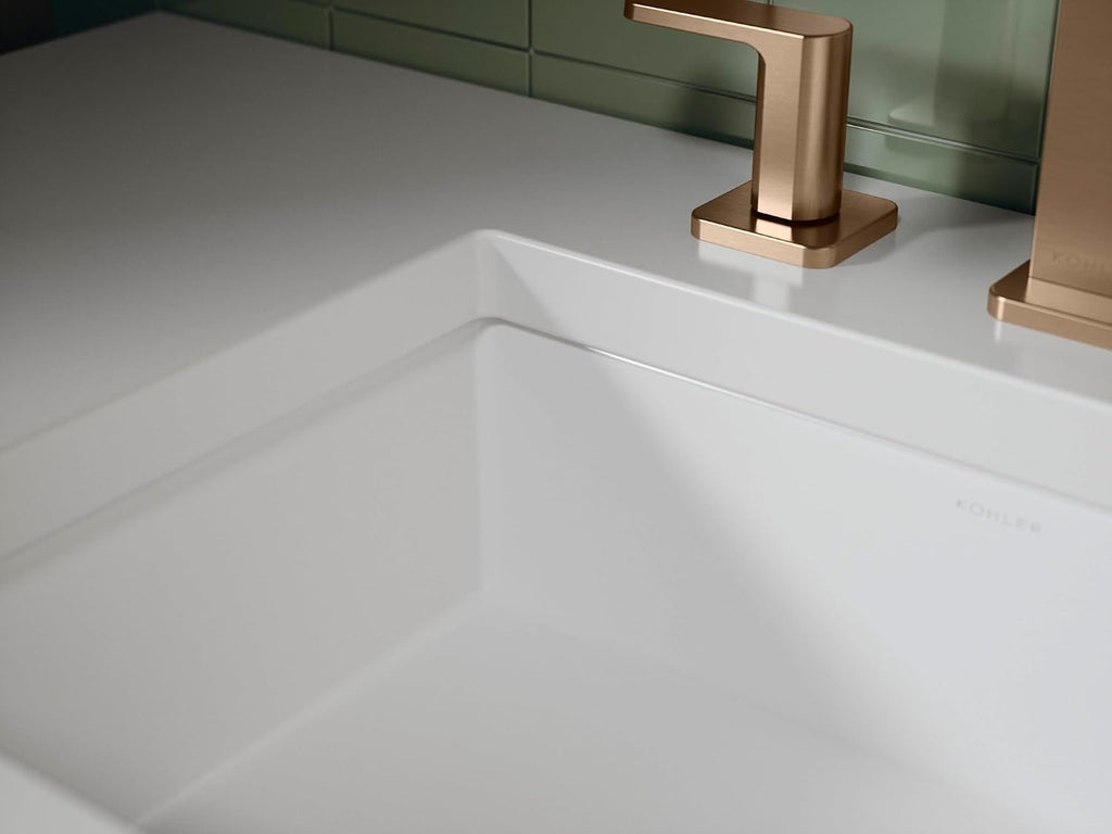 KOHLER 38380-0 Verticyl® 19-3/4' rectangular undermount bathroom sink, White