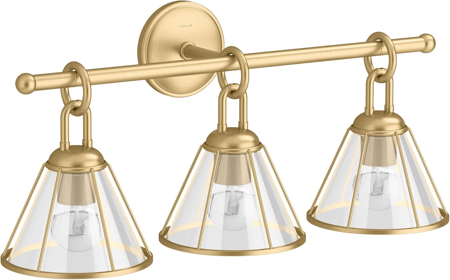 Kohler Lighting 27743-SC03 Terret 3 Light 24' Wide Bathroom Vanity Light - Vibrant Brushed Bronze