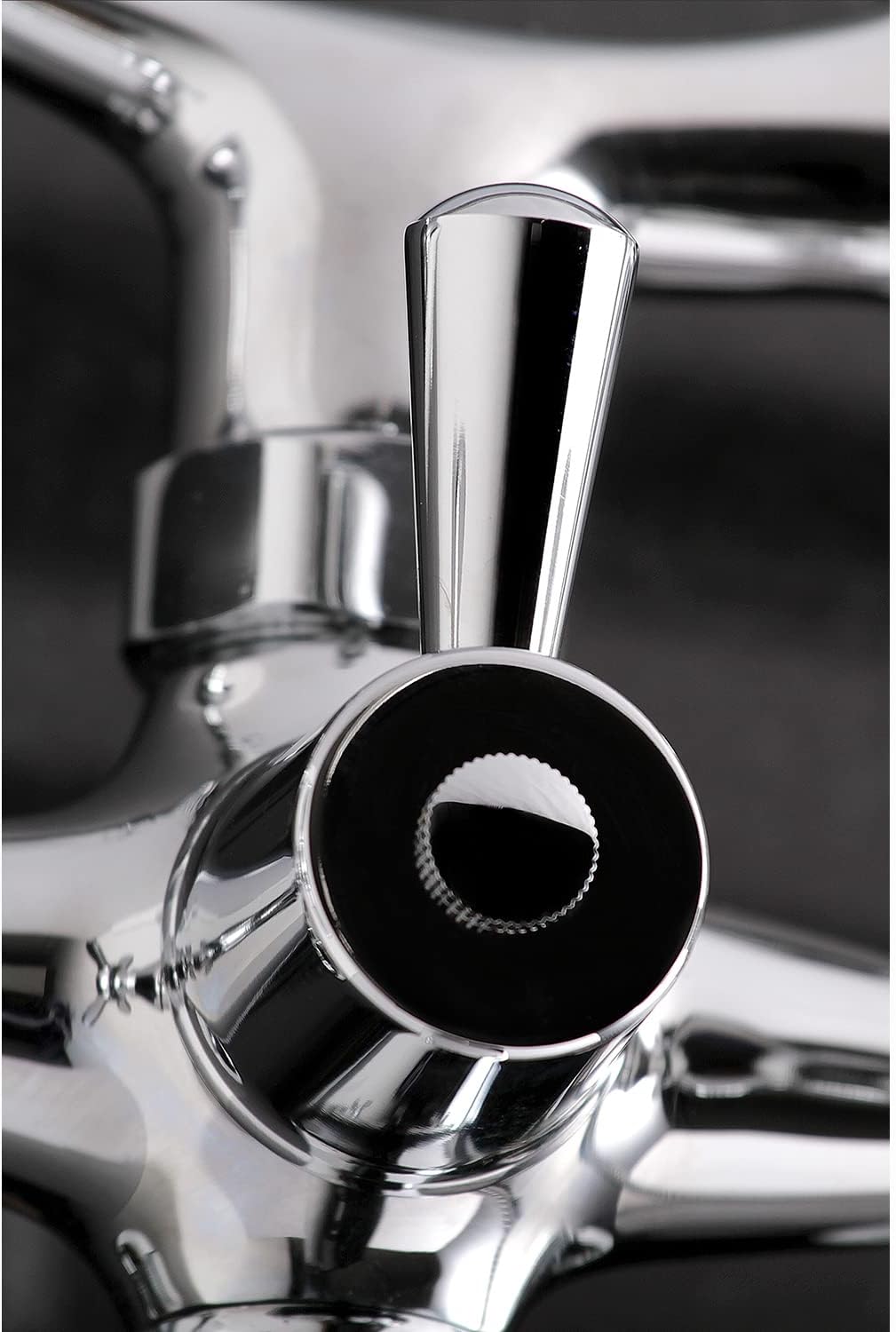 Kingston Brass KS269C Vintage Wall Mount Clawfoot Tub Filler with Hand Shower, Chrome, 9.13 x 7.5 x 6