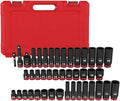 49-66-7009 SHOCKWAVE 3/8' Impact Duty SAE/Metric Socket Set - 43 PC For Milwaukee