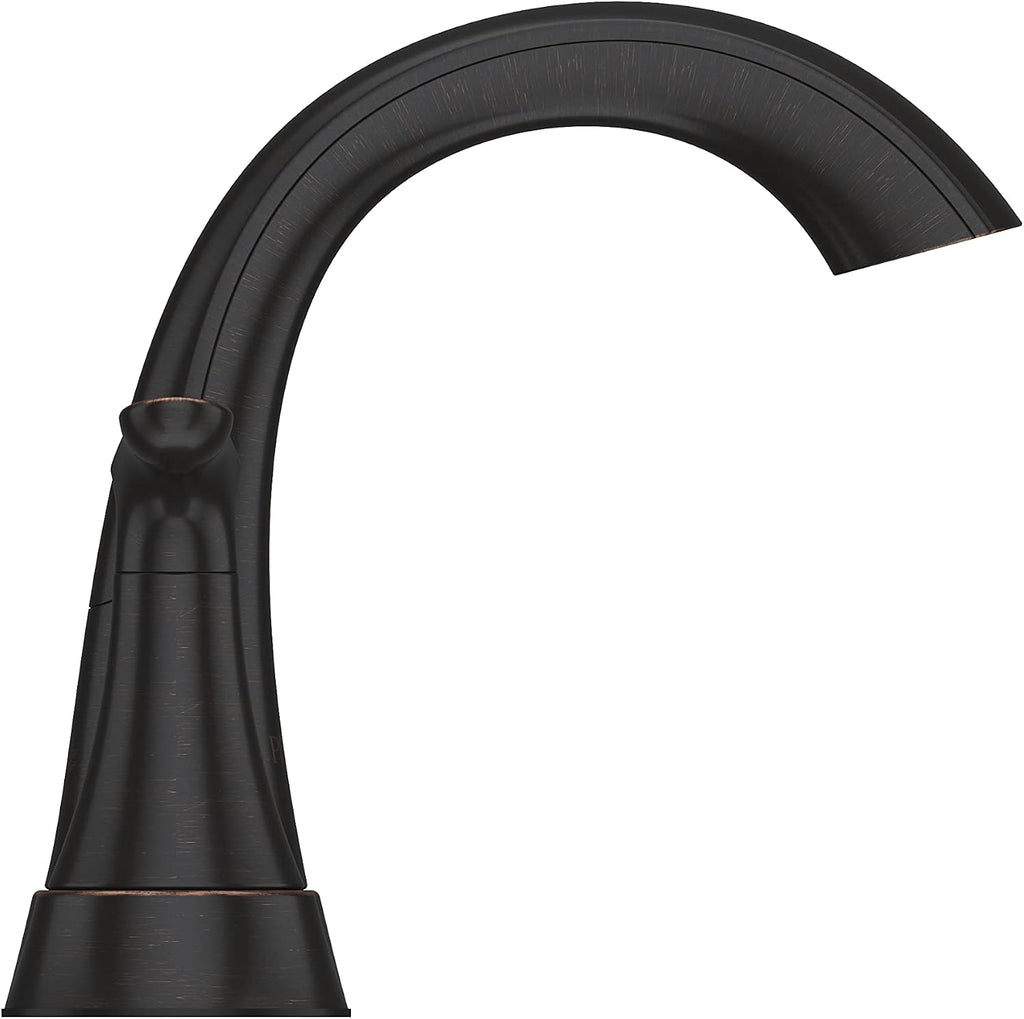 Pfister Weller Bathroom Sink Faucet, 4-Inch Centerset, 2-Handle, 3-Hole, Tuscan Bronze Finish, LG48WR0Y