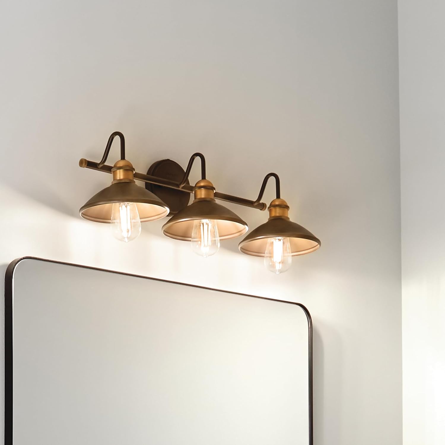 Kichler Lighting Clyde 26.25' 3 Light Vanity Light in Olde Bronze®