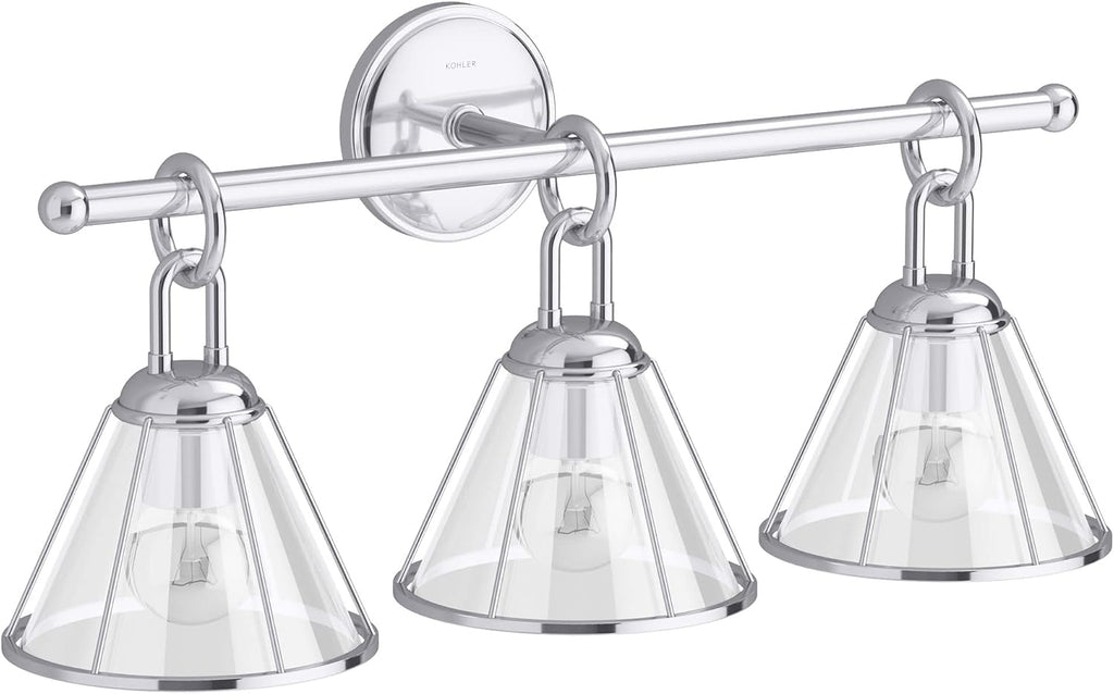 Kohler Lighting 27743-SC03 Terret 3 Light 24' Wide Bathroom Vanity Light - Vibrant Brushed Bronze