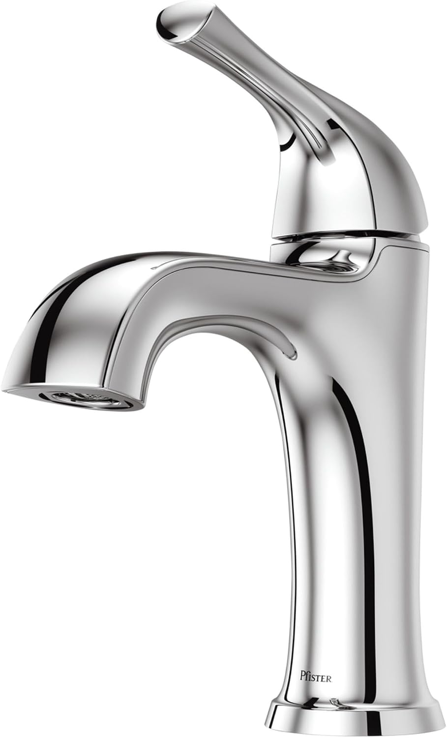 Pfister LG42-MCA0 McAllen 1.2 GPM Single Hole Bathroom Faucet with Pfast Connect, Pforever Seal Valves, Spot Defense, and TiteSeal – Includes Push & Seal Drain Assembly - Polished Chrome