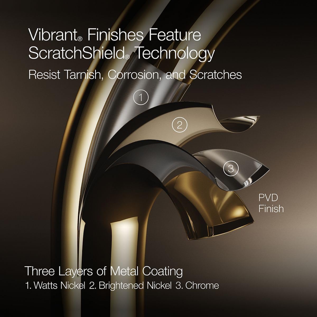 Kohler 73120-BV Composed Wall-Mount Non-Diverter Bath Spout, Vibrant Brushed Bronze