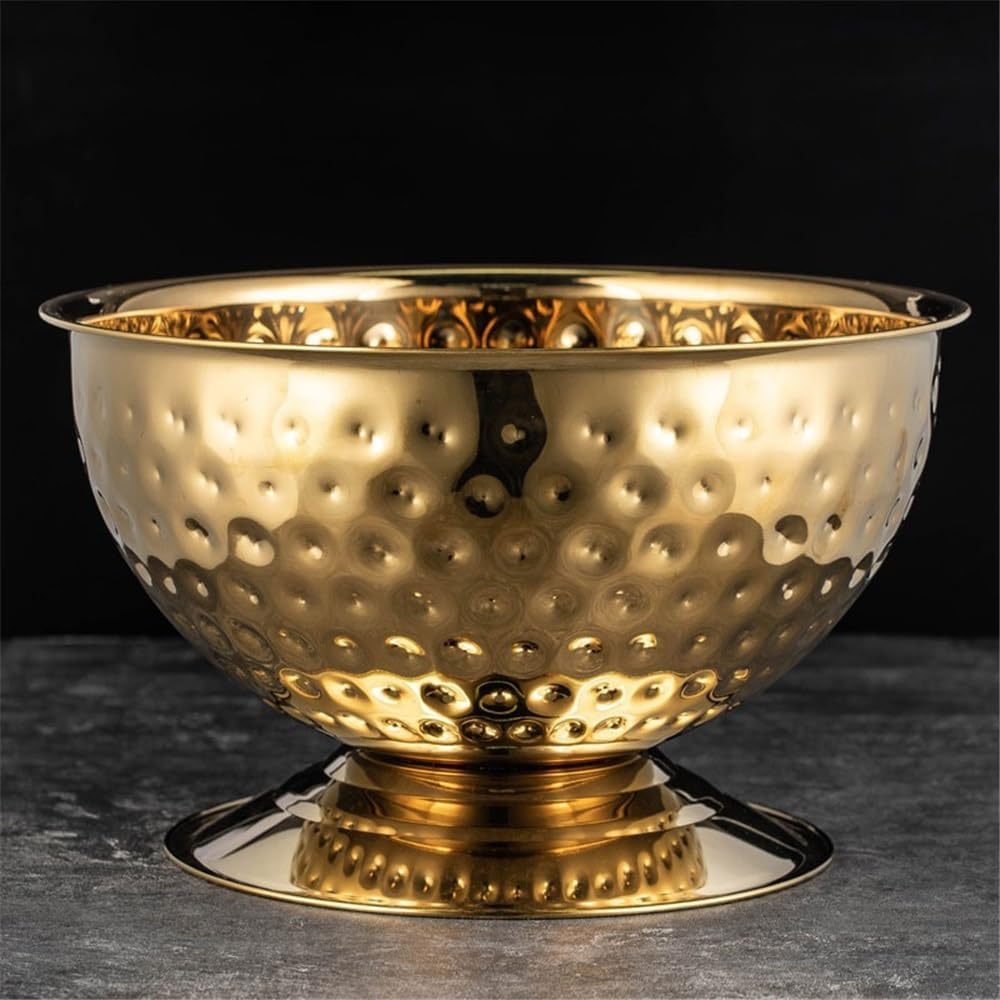 Party Large Bar Ice Bucket Household Party Capacity Champagne Basin Drink Chilling Drink Tub(Gold)
