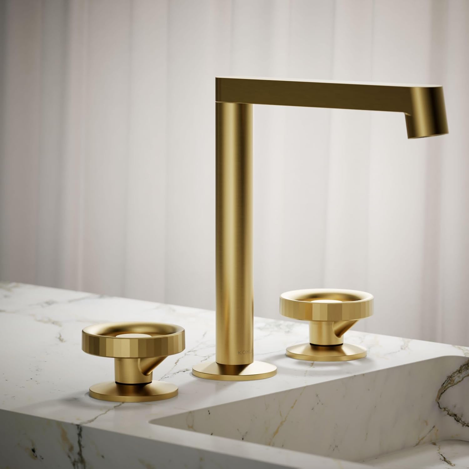Kohler 77974-9-2MB Components Plumbing Fixtures, Vibrant Brushed Moderne Brass
