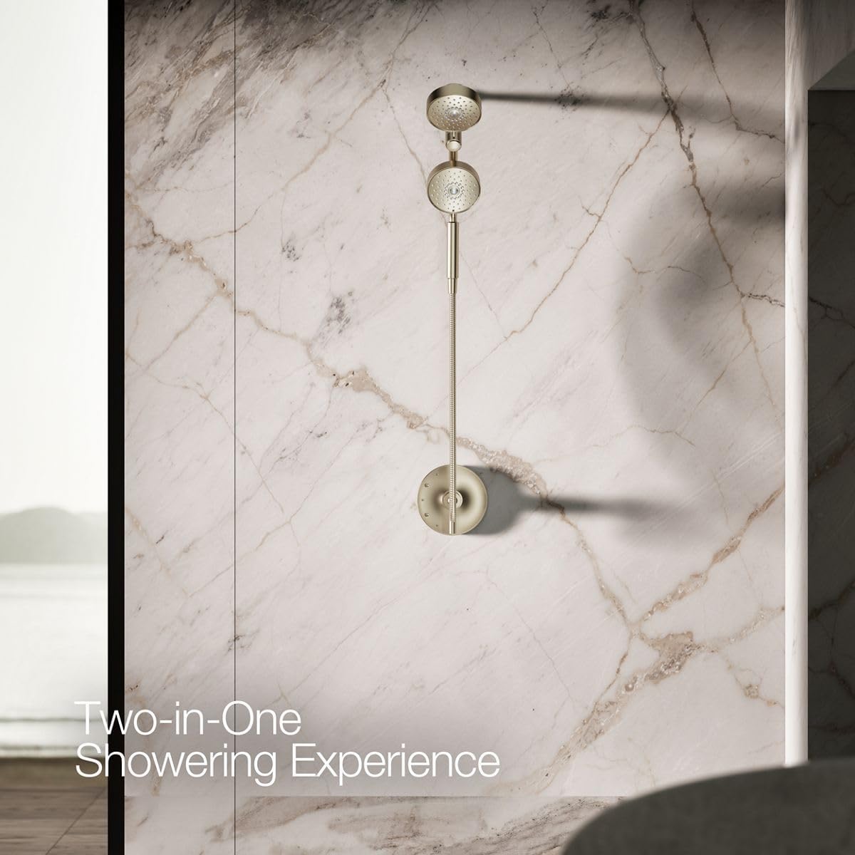 Kohler Purist® Showerhead 2-In-1 Combo 1.75 GPM, Brass, Brushed