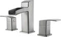 Pfister LG49DF0K Kenzo 2-Handle 8' Widespread Waterfall Bathroom Faucet in Brushed Nickel, Water-Efficient Model