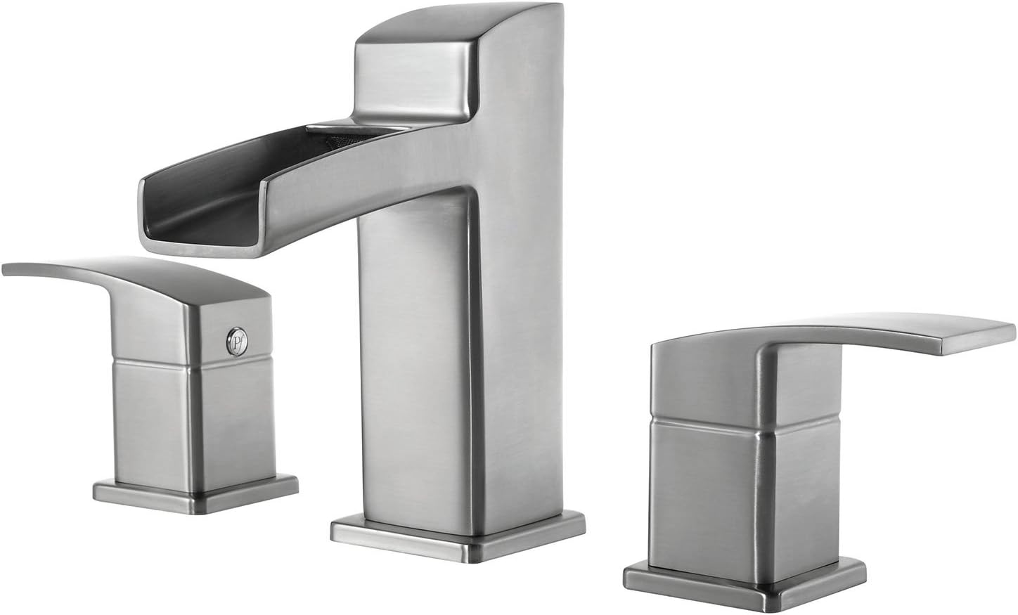 Pfister LG49DF0K Kenzo 2-Handle 8' Widespread Waterfall Bathroom Faucet in Brushed Nickel, Water-Efficient Model