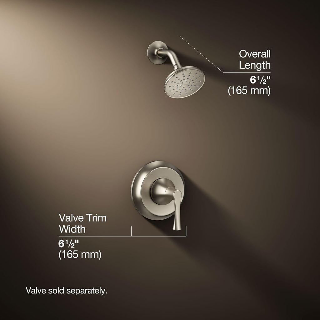 Kohler TS35938-4H-BN Buckley™ Rite-Temp® shower trim kit, 1.5 gpm, Vibrant Brushed Nickel