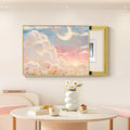 Meter Decorative Painting, Creative Switch Box, Hide Breaker Box Cover, PS Frame for Living Room Home Office, Various Styles Available(Pink 1,70 * 50cm/27.5 * 19.7in)
