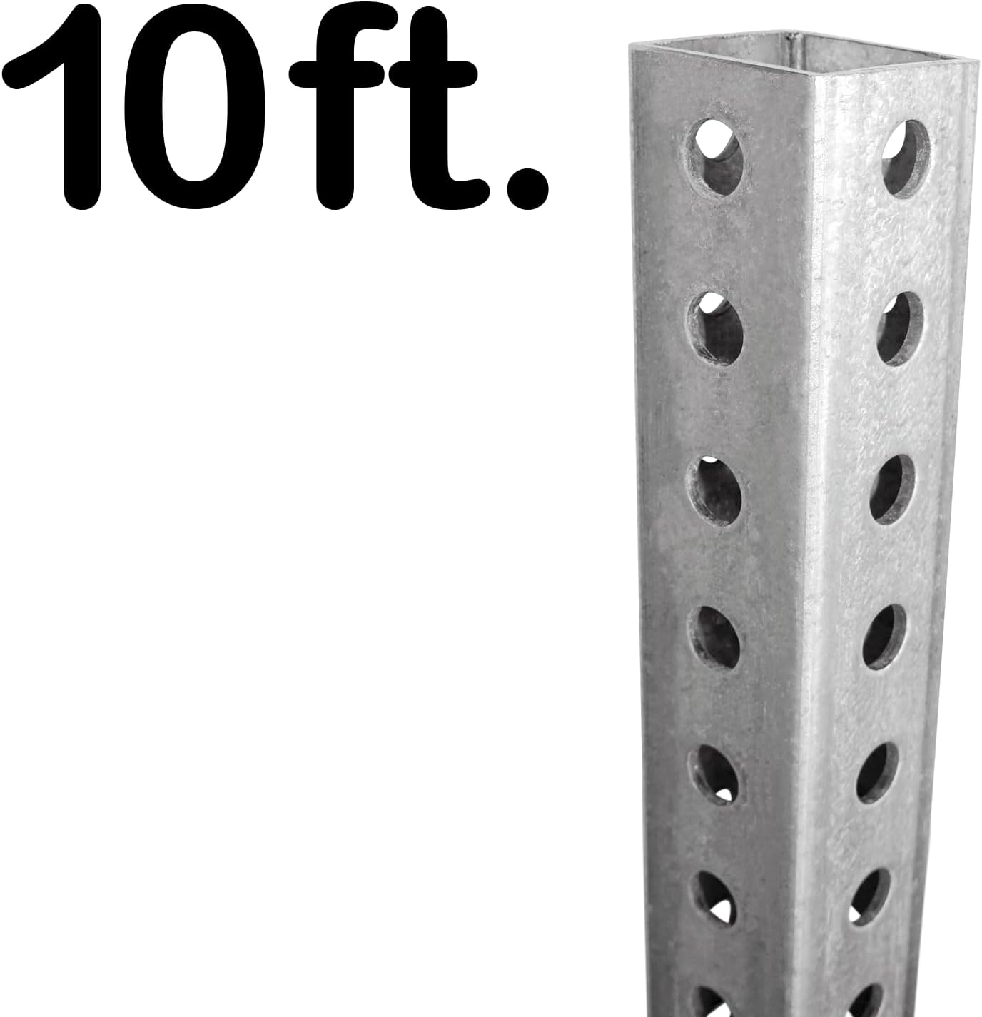 SmartSign Square Sign Post Galvanized (10 Ft x 2' -Pack 5)