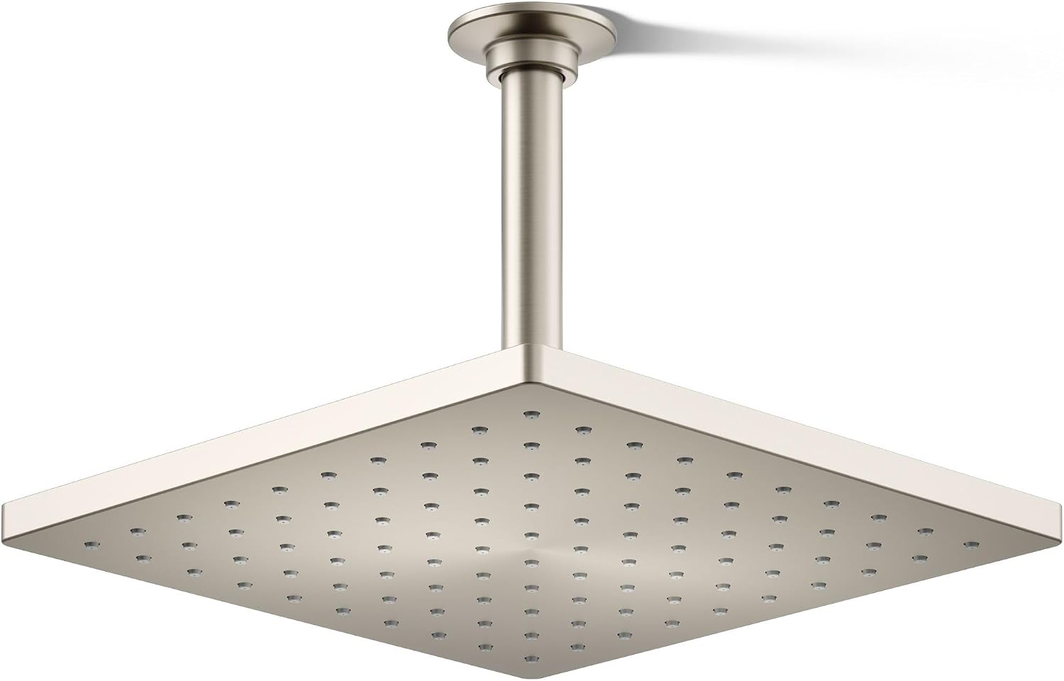 Kohler 26149-BN Honesty® 10' single-function rainhead, 2.5 gpm, Vibrant Brushed Nickel