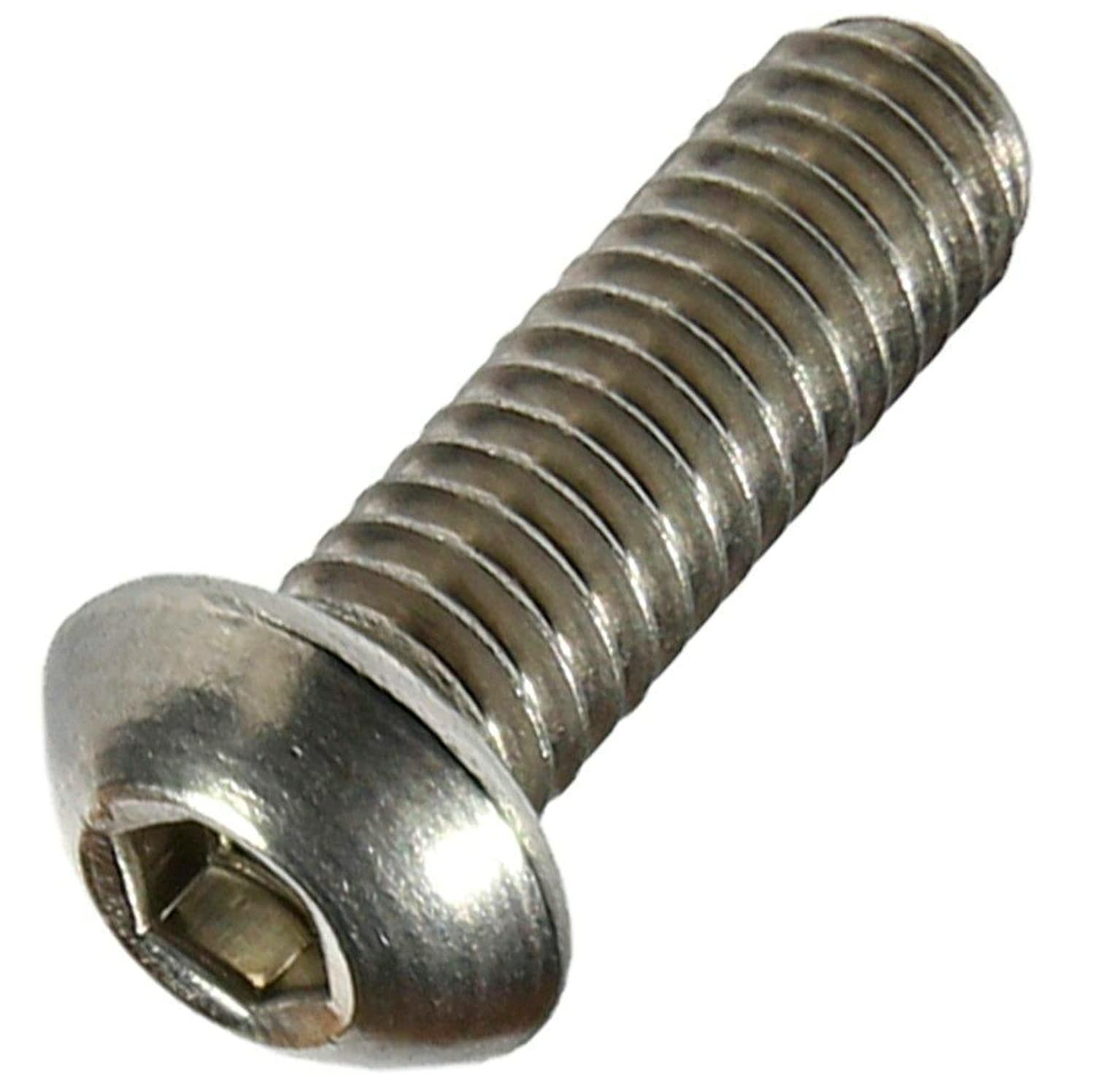 1/4-28 x 1/4' Button Socket Cap Screw Kit Hardware Allen Hex Drive Stainless Steel Pack of 250 Fastener Set LS21240F
