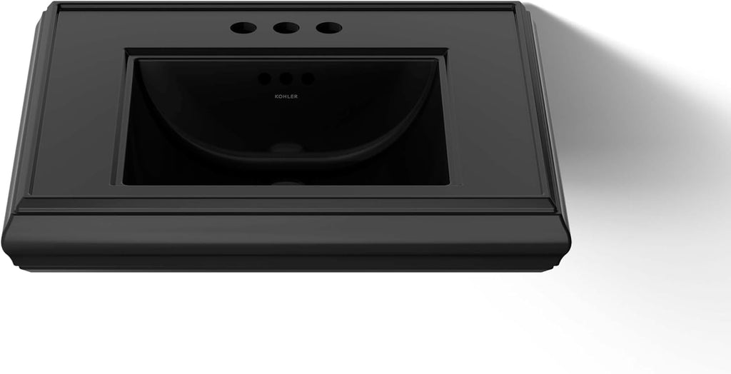 KOHLER Memoirs® pedestal/console table bathroom sink basin with 4' centerset faucet holes