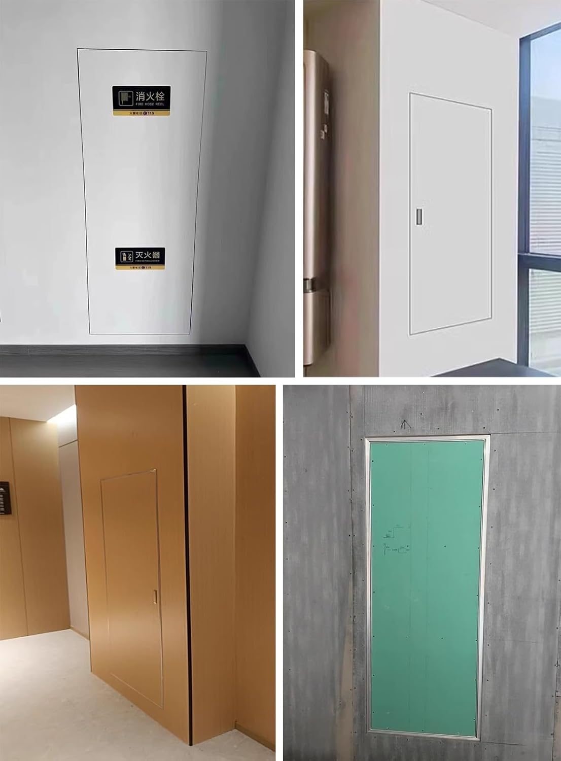 Hidden Paintable Drywall Access Panel, Electrical Wiring Duct Plasterboard Access Door with Handle, Flush Mount Inspection Service Door(12x16in)