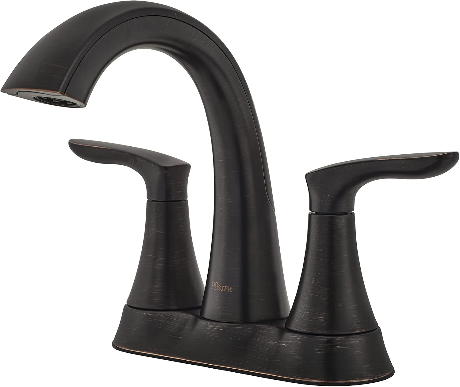 Pfister Weller Bathroom Sink Faucet, 4-Inch Centerset, 2-Handle, 3-Hole, Tuscan Bronze Finish, LG48WR0Y