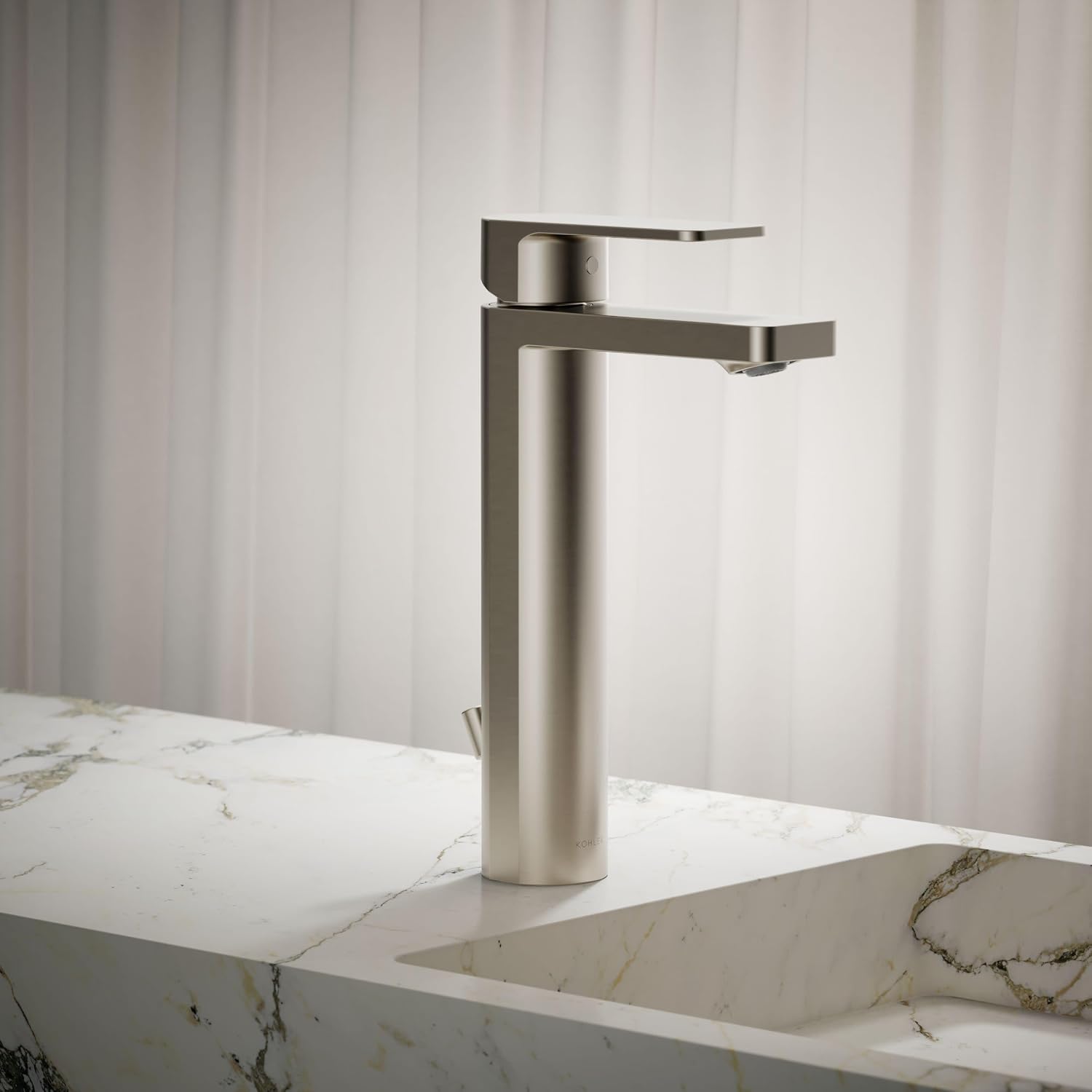 KOHLER Parallel Tall Single-Handle Bathroom Sink Faucet 1.0 Gpm