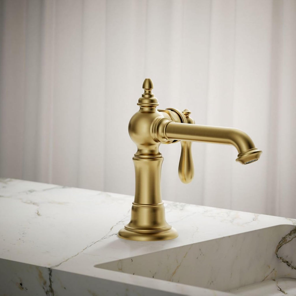 Kohler 72762-9M-2MB Artifacts® Single-Handle Bathroom Sink Faucet, 1.2 gpm, Vibrant Brushed Moderne Brass